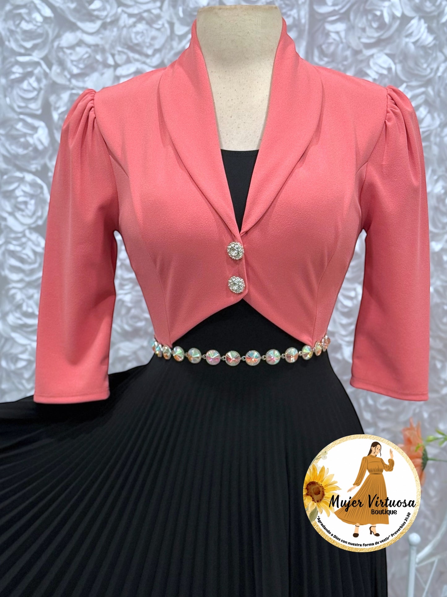 Emely Pink & Black Dress