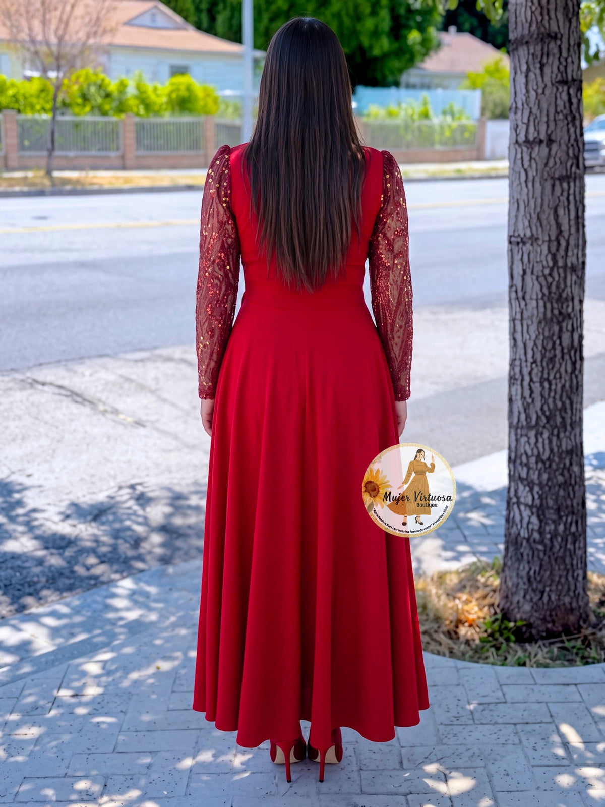 Damaris Ruby Red Dress