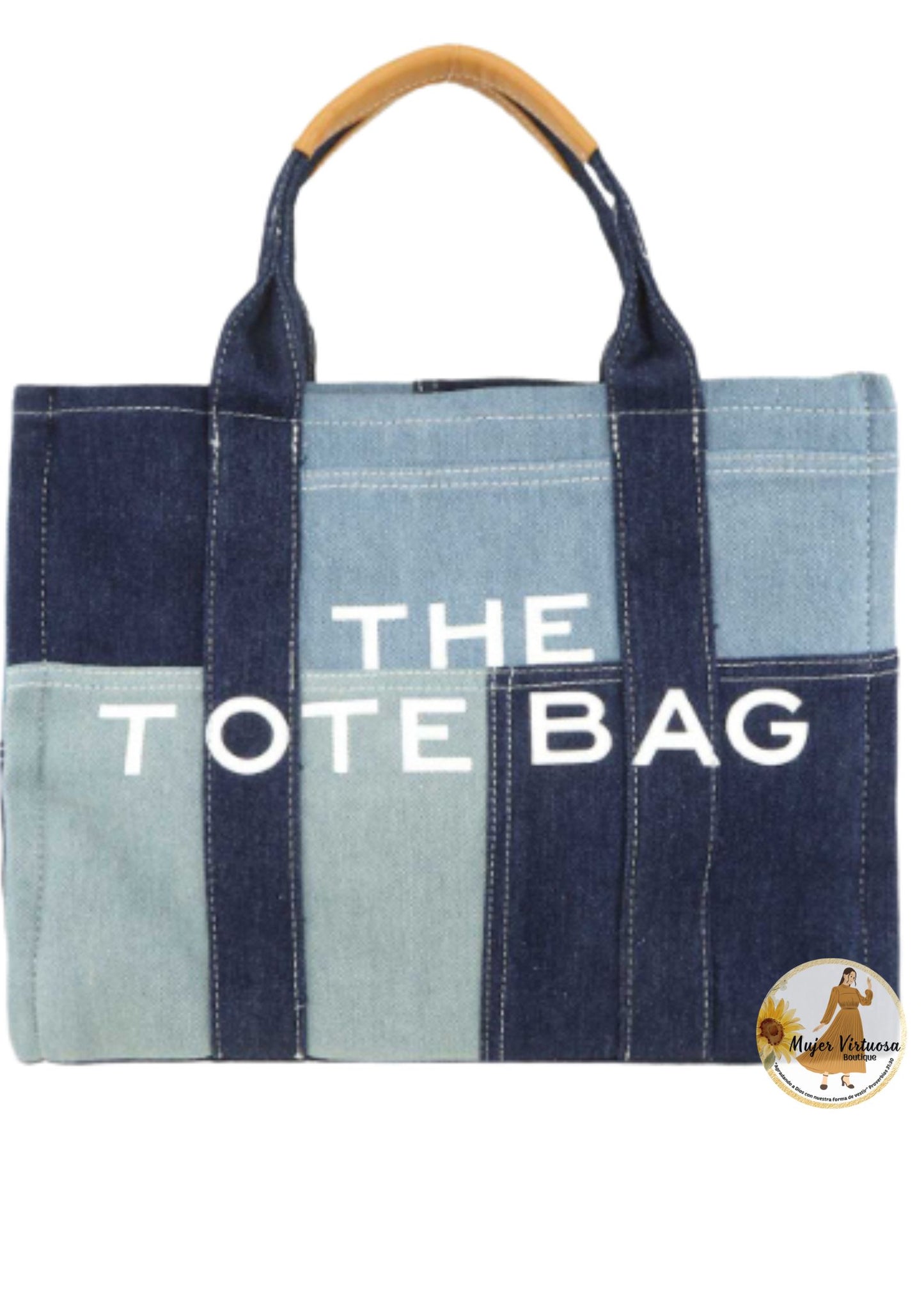 The Tote Denim Crossbody Bag