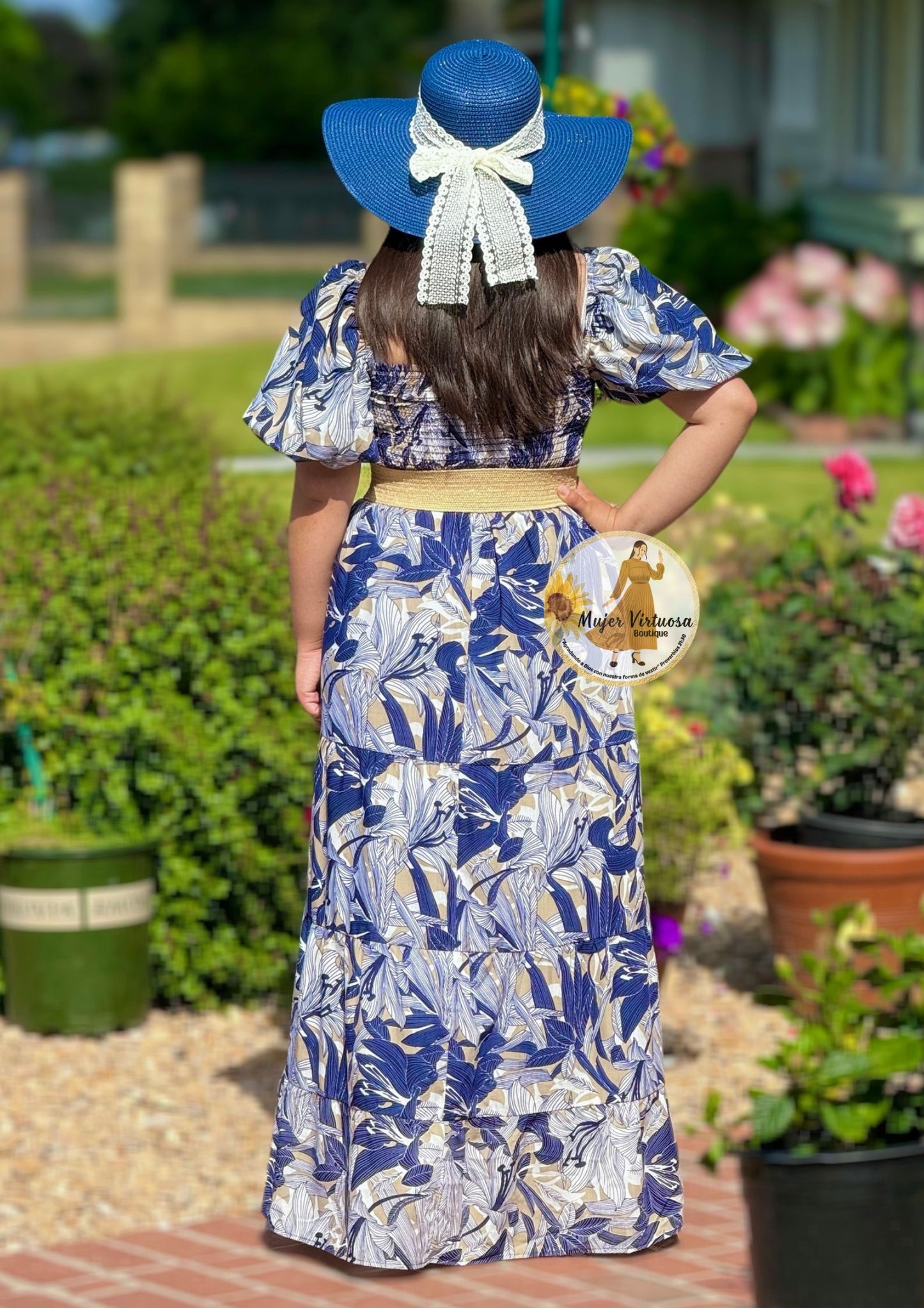 Navy Maxi Summer Dress