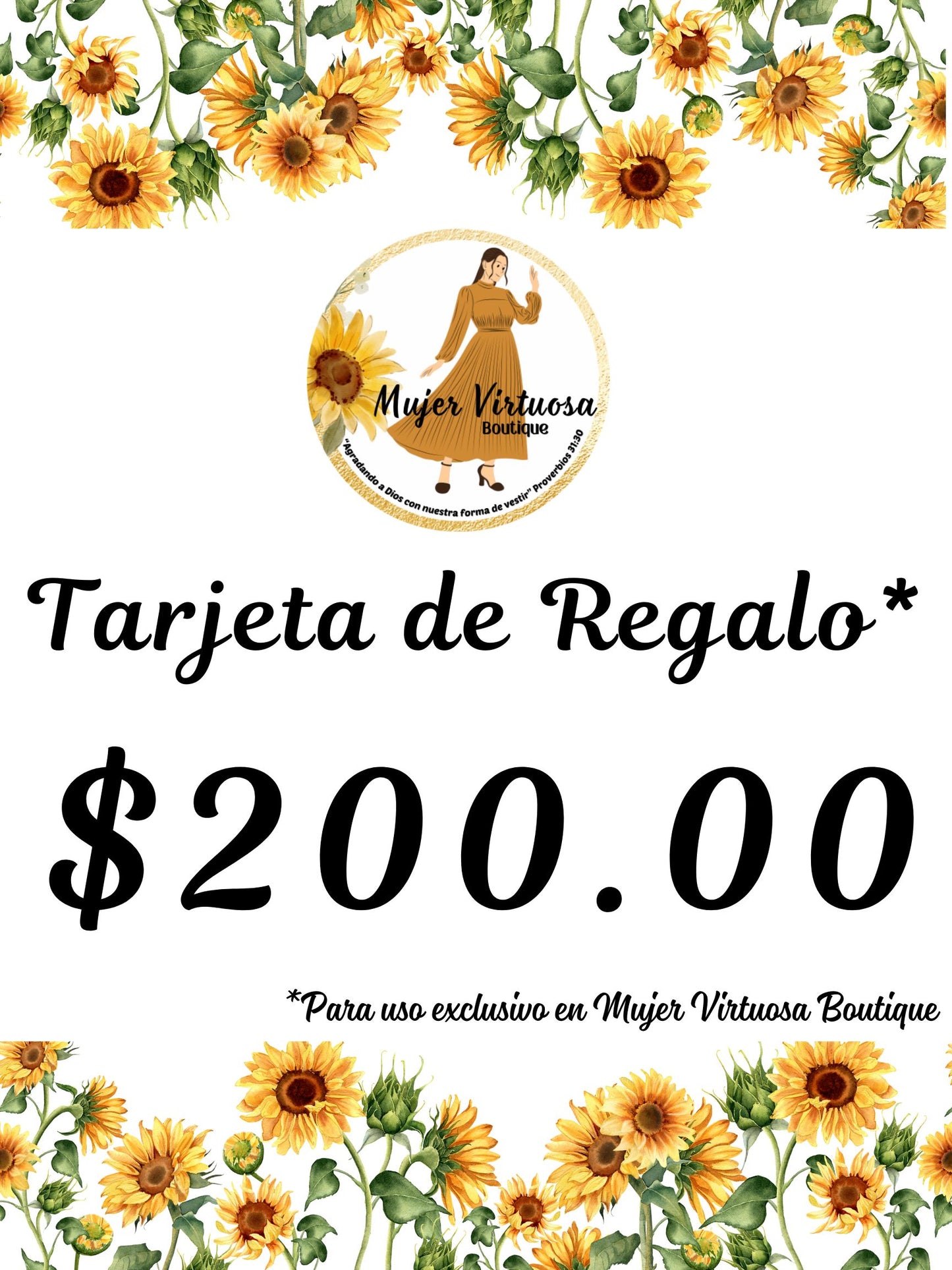 Gift Card “Tarjeta de Regalo”