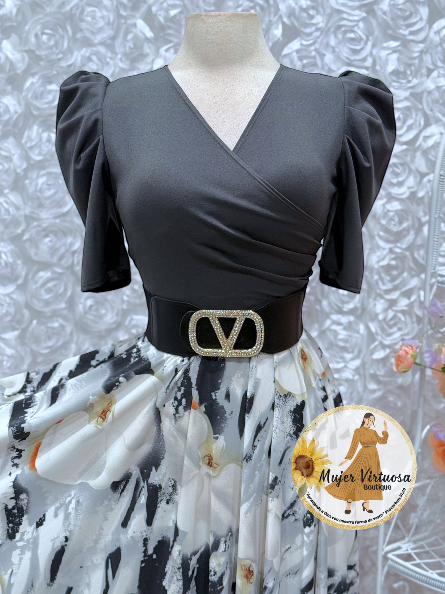 Suri Dark Gray Orchid Dress