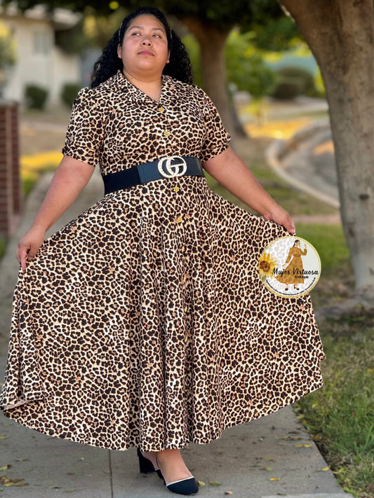 Jimena Animal Print Dress