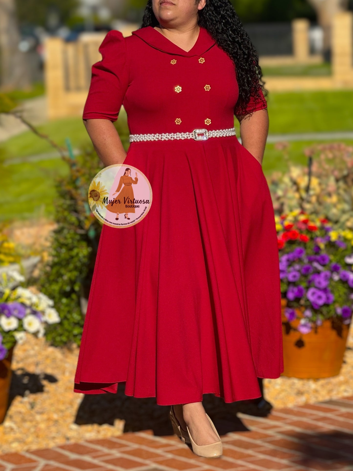 Dorothy Red Ruby Vintage Dress