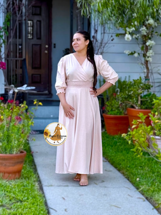 Julisa Khaki Boho Dress