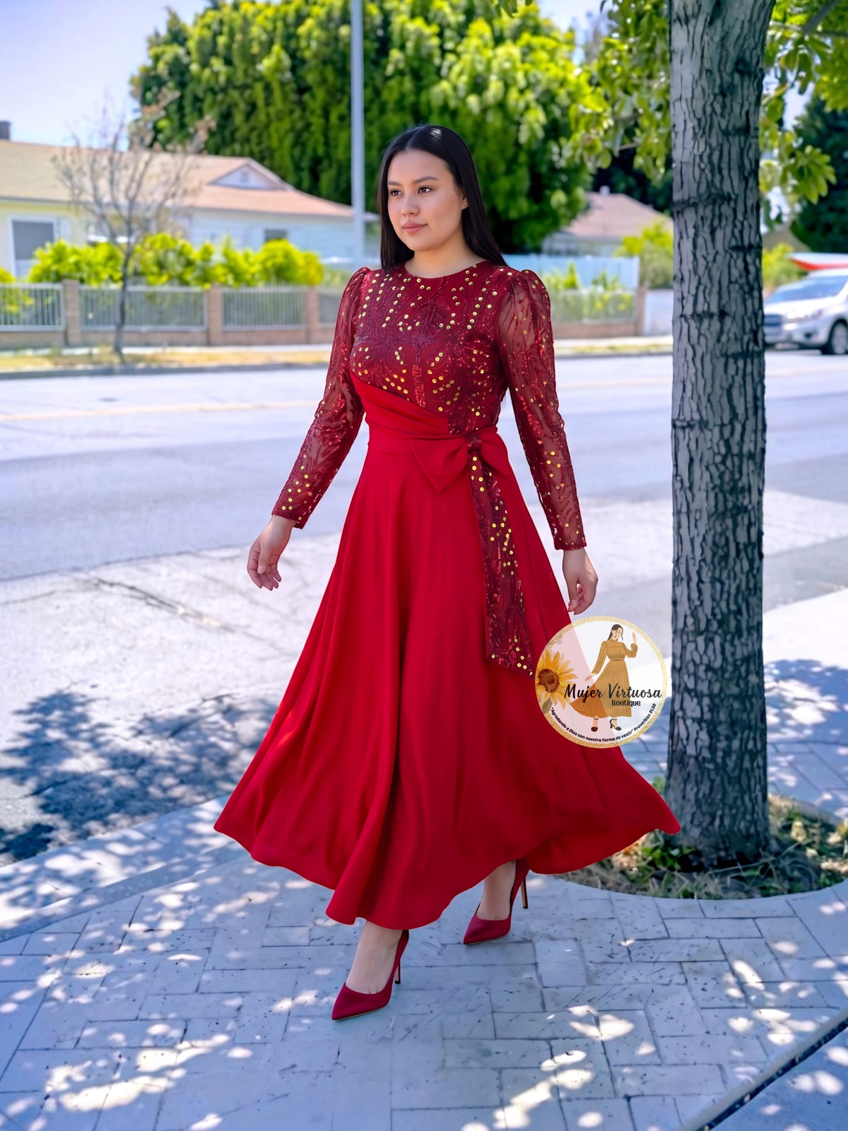 Damaris Ruby Red Dress