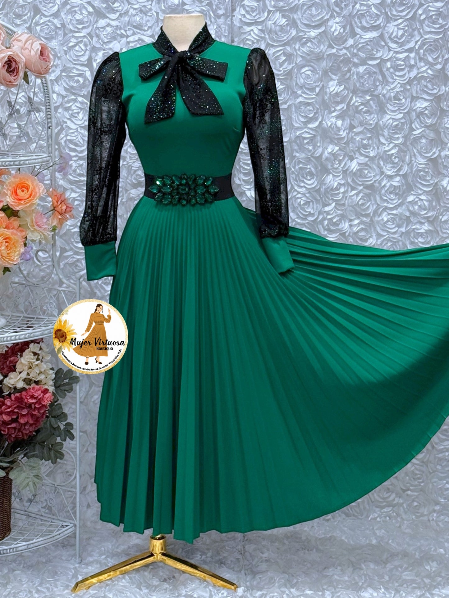 Brenda Kelly Green Dress
