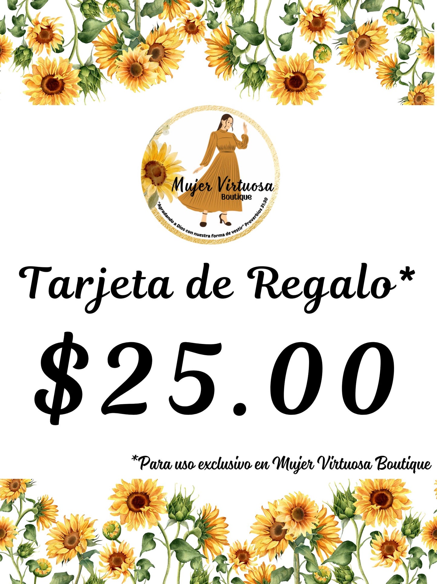 Gift Card “Tarjeta de Regalo”