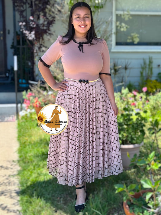 Noelia Nude Pink Dress