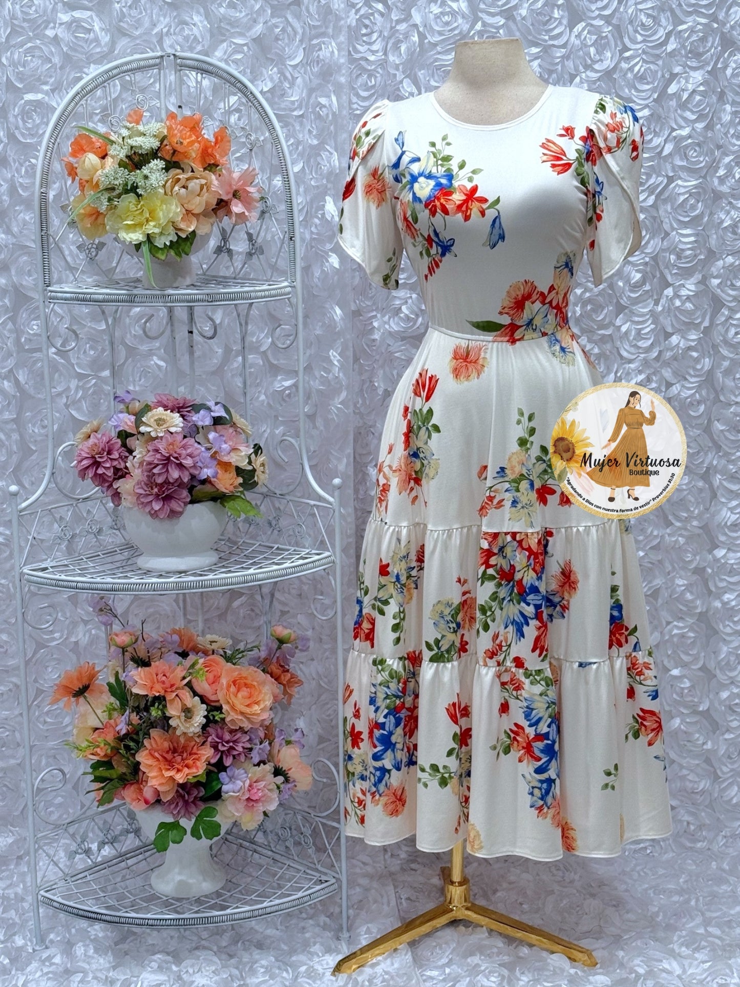 Abigail White Floral Dress