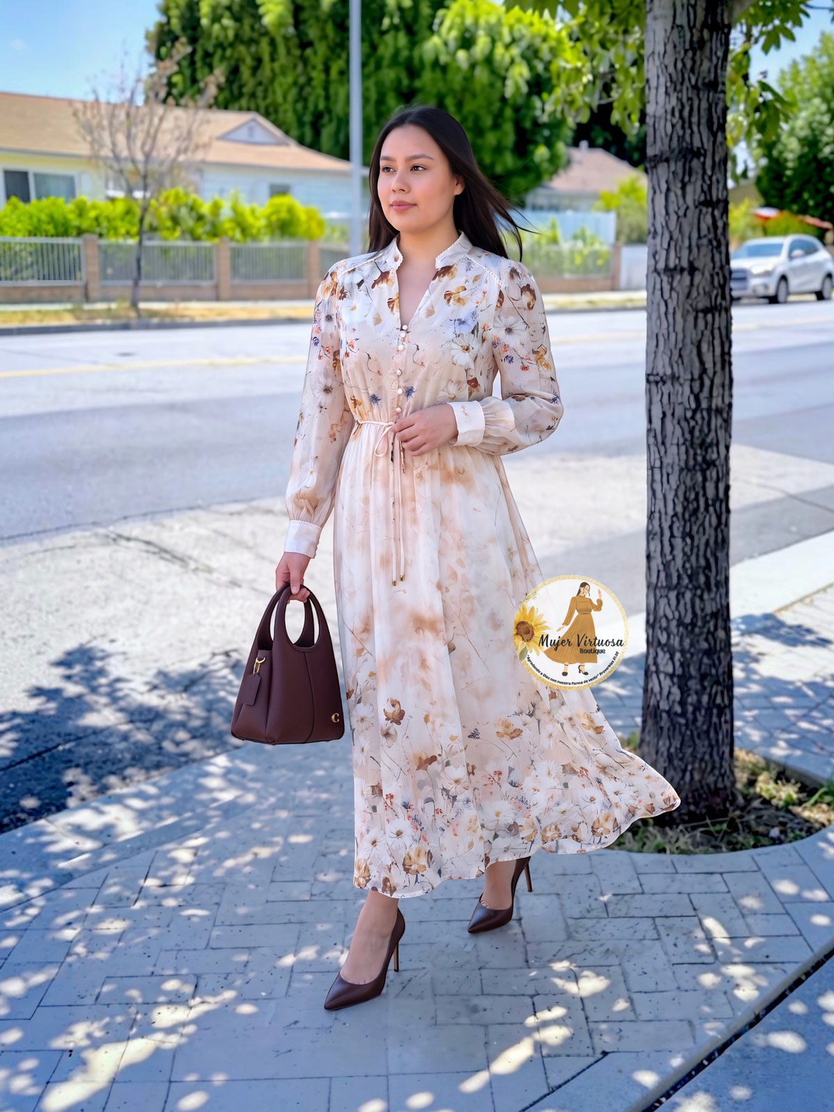 Grace & Faith Beige Dress