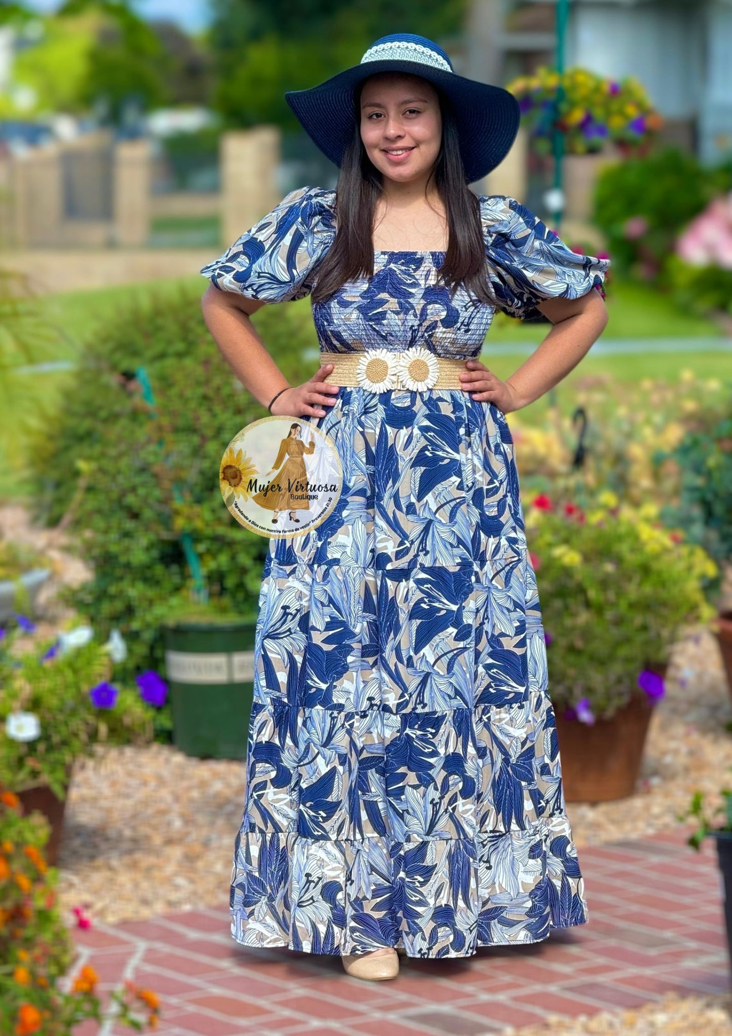 Navy Maxi Summer Dress