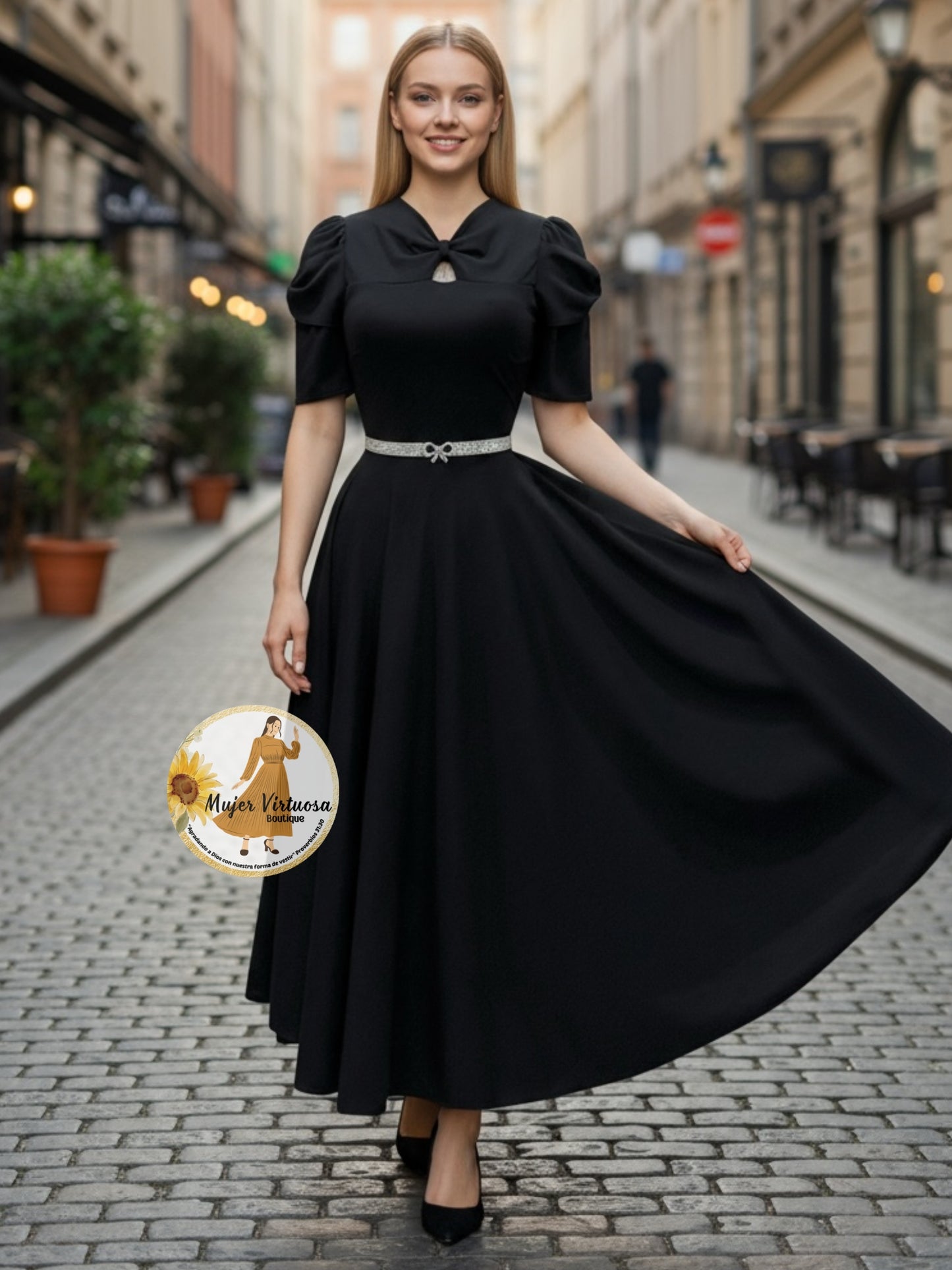 Bianca Black Dress