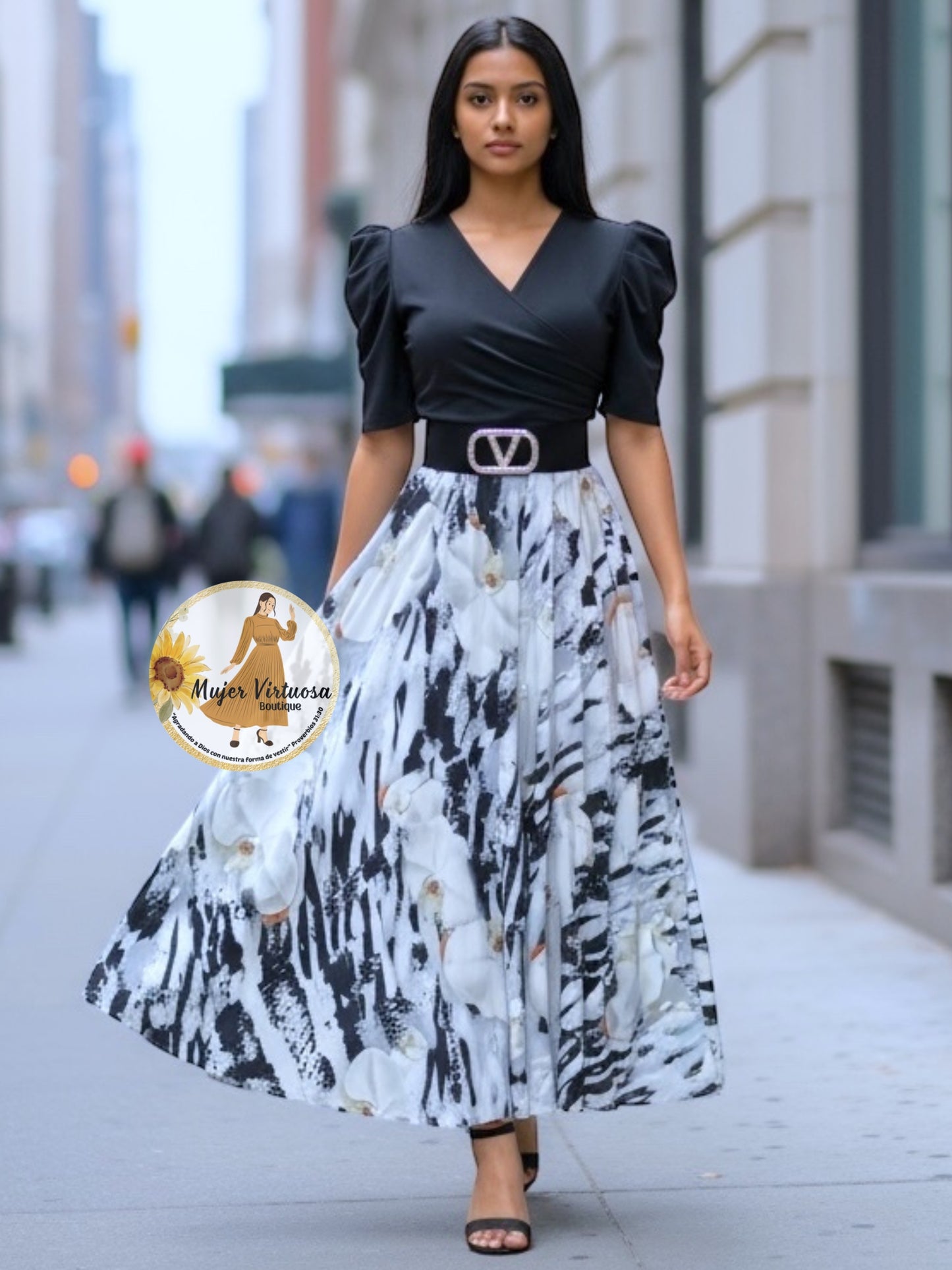 Suri Dark Gray Orchid Dress