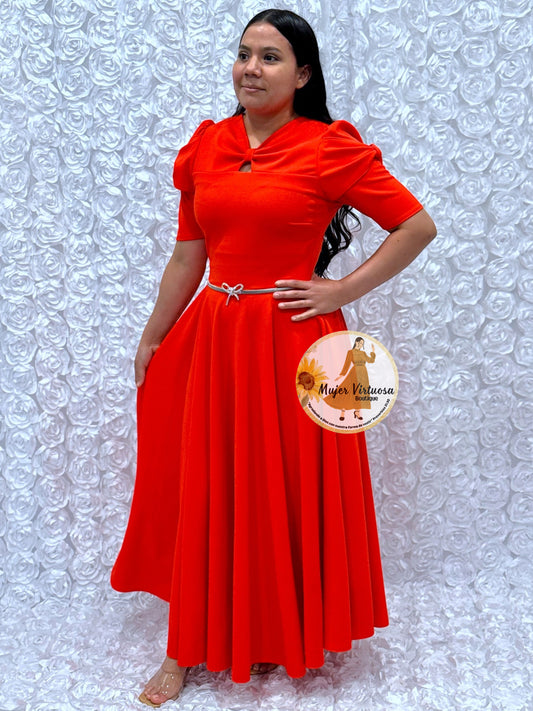 Bianca Orange Dress