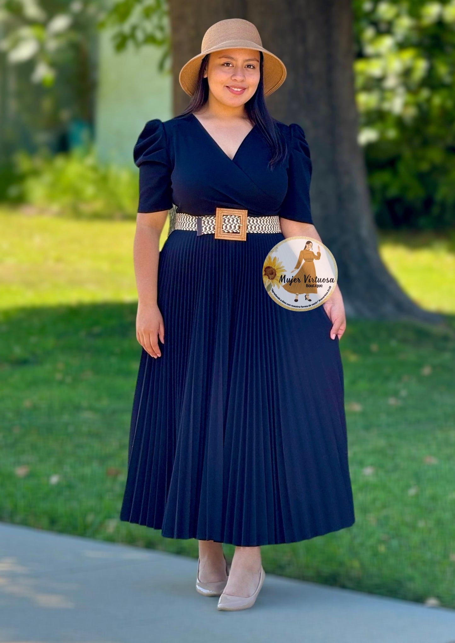 Black Pleated Maxi Dress