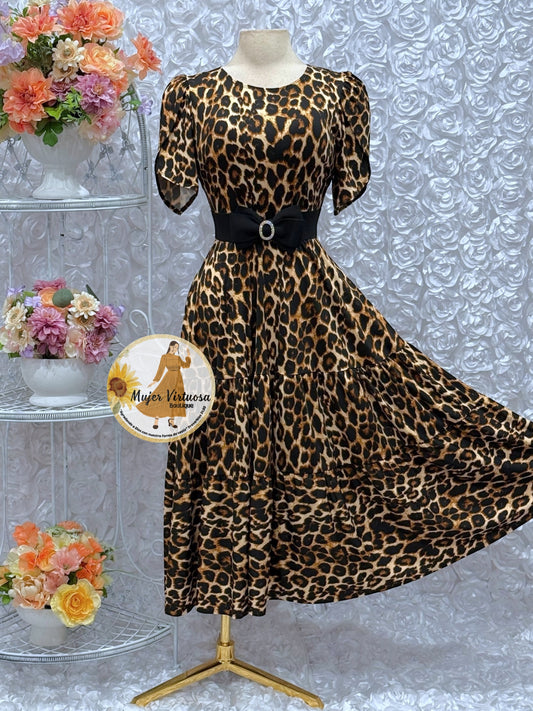 Abigail Animal Print Dress