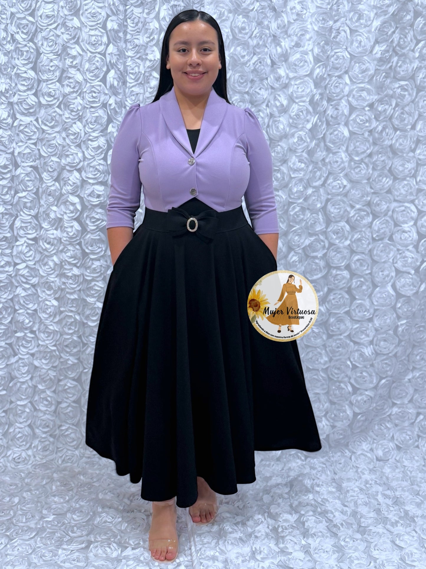 Mily Lila & Black Dress