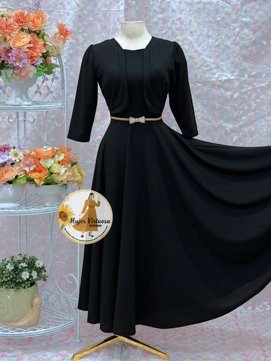 Black Blazer Maxi Dress