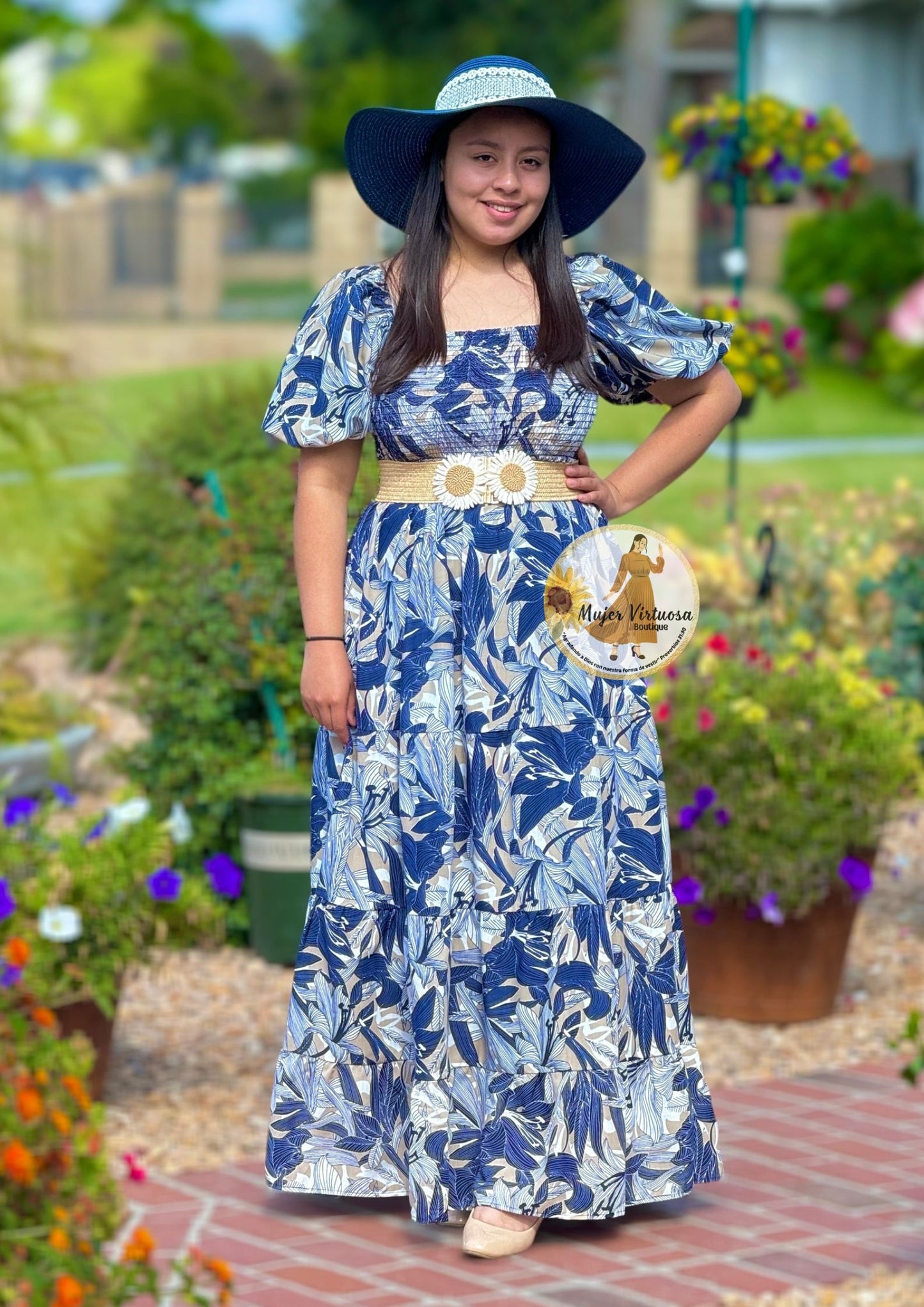 Navy Maxi Summer Dress