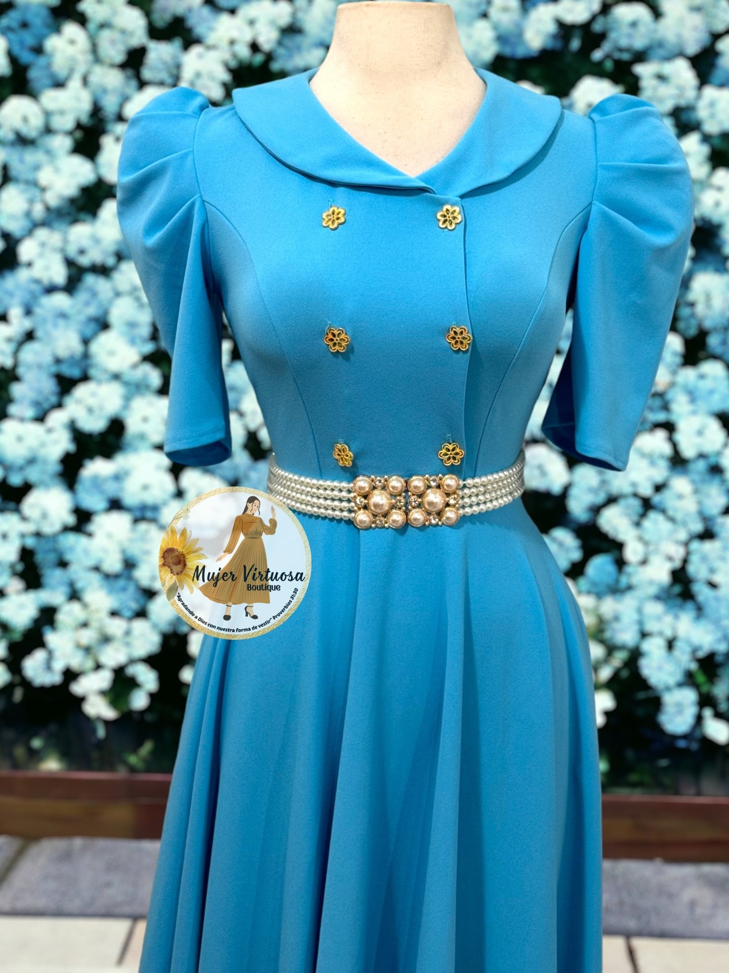 Dorothy Aqua Blue Dress