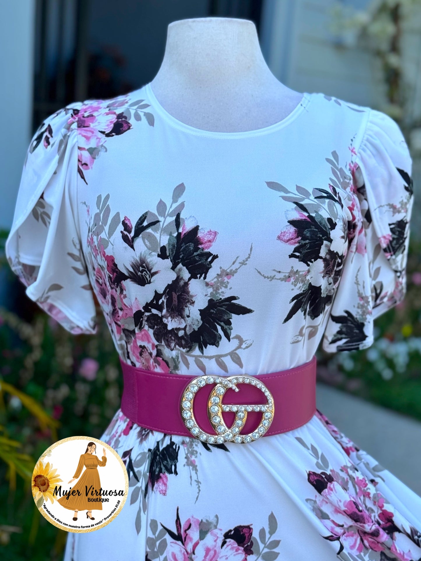 Abigail White Three Tier Dress