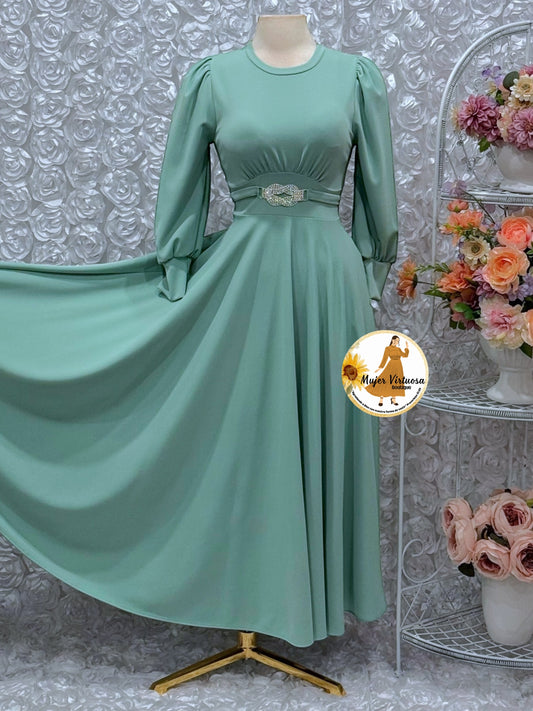 Natasha Sage Dress