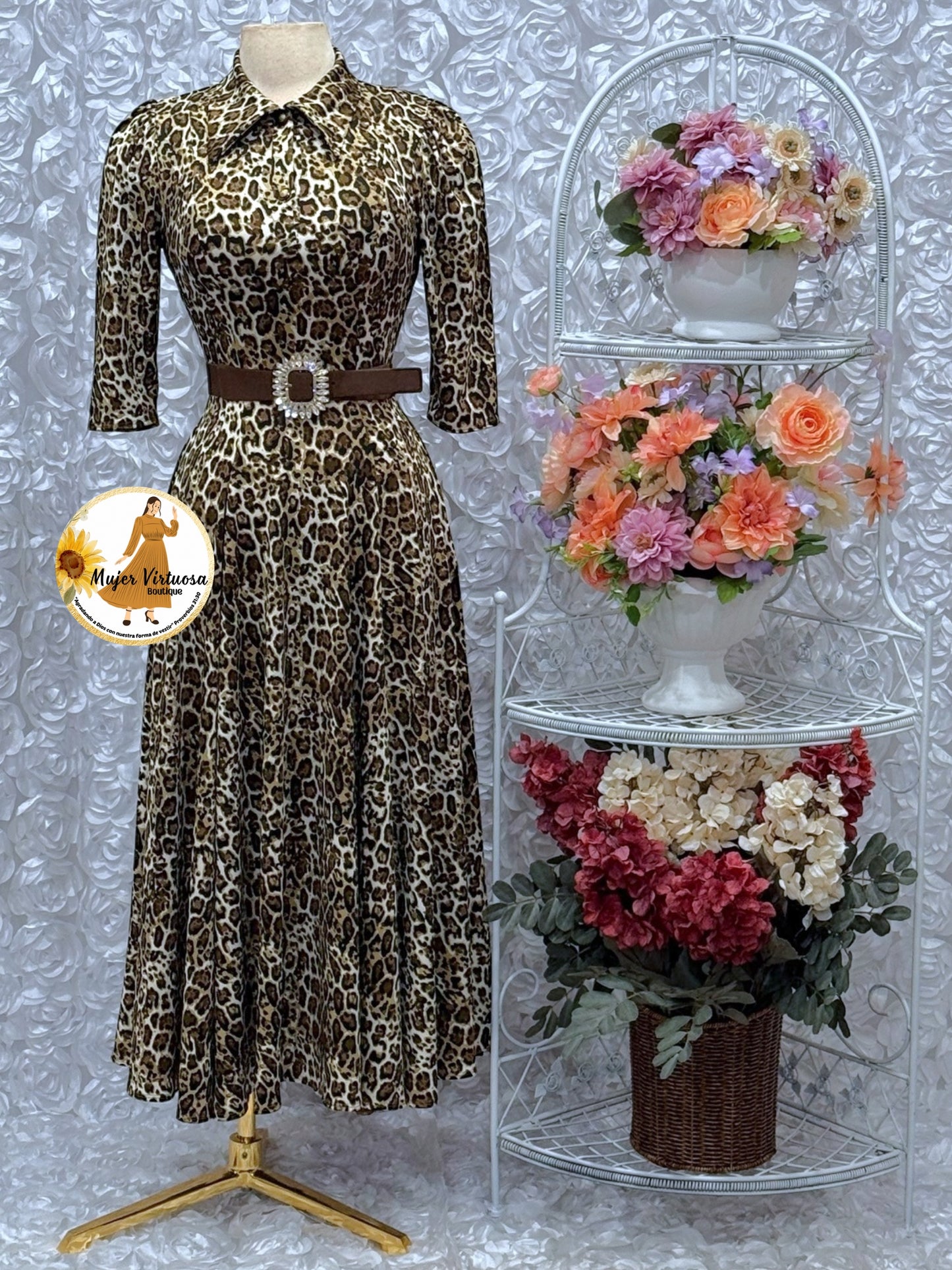 Minerva Cheetah Print Dress