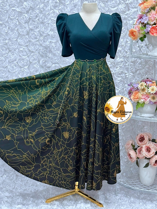 Susan Hunter Green Ombre Dress