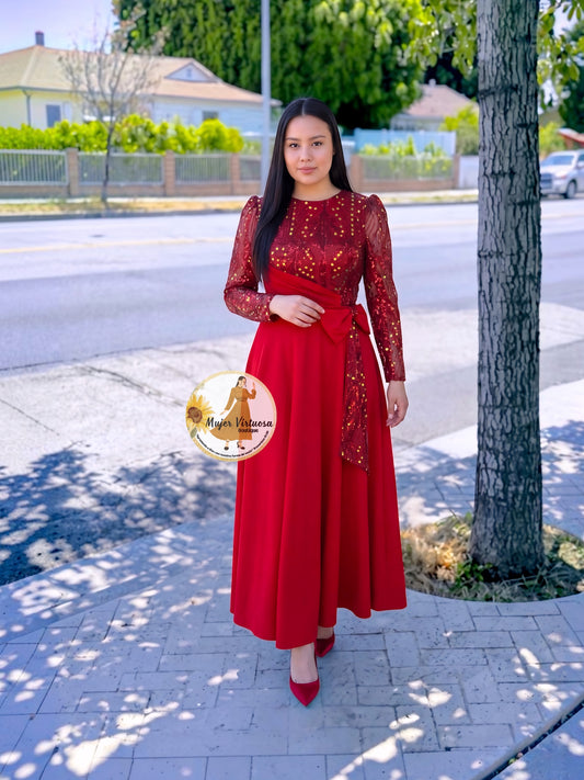 Damaris Ruby Red Dress