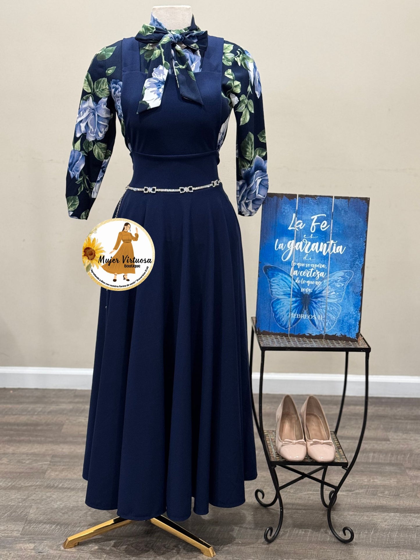 Navy Blue Maxi Overall