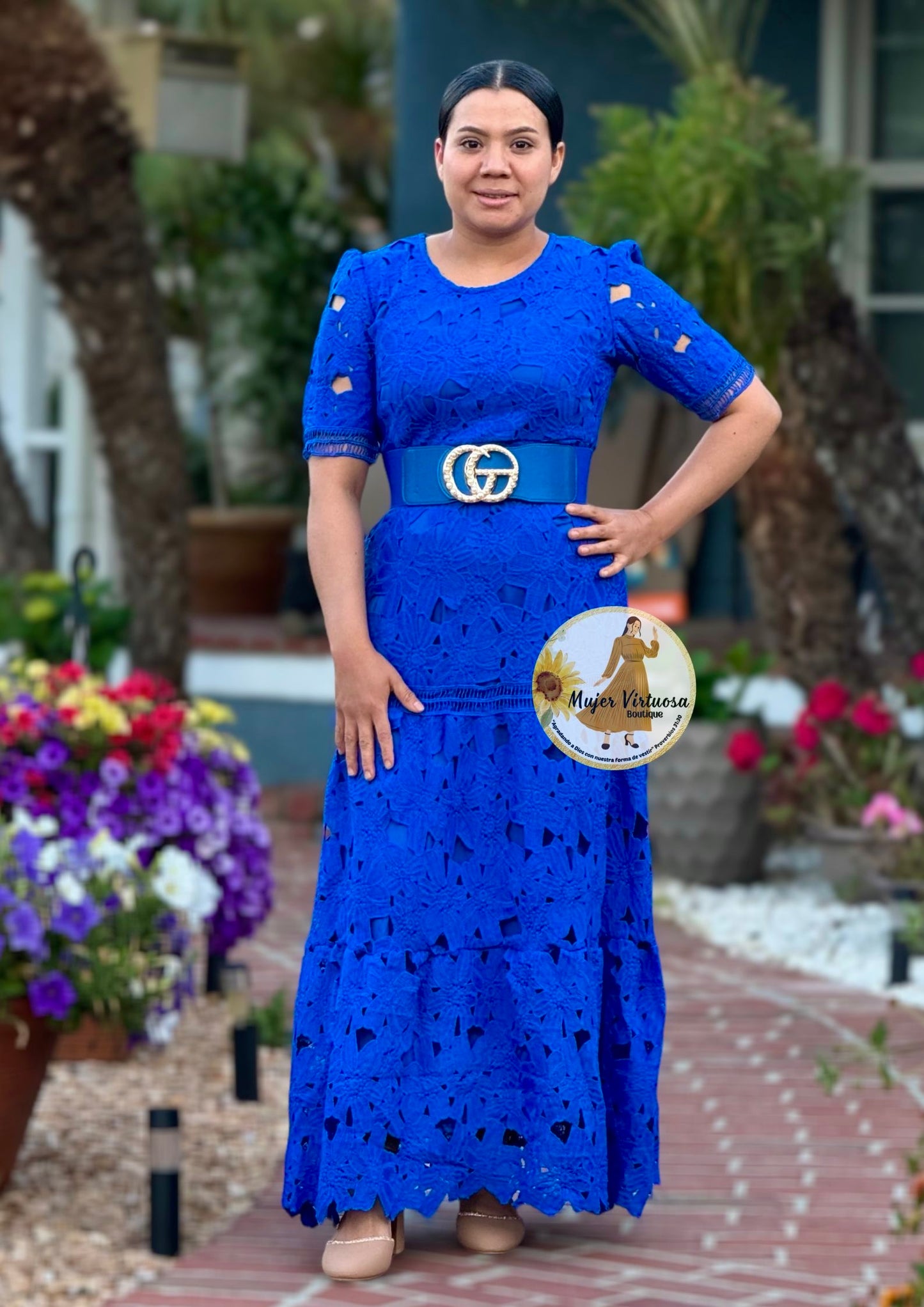 Royal Blue Maxi Summer Dress