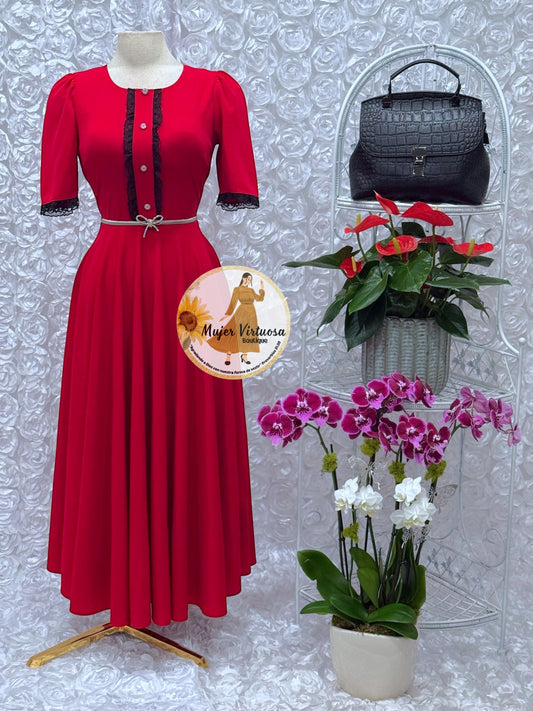 Eleanore Red Dress
