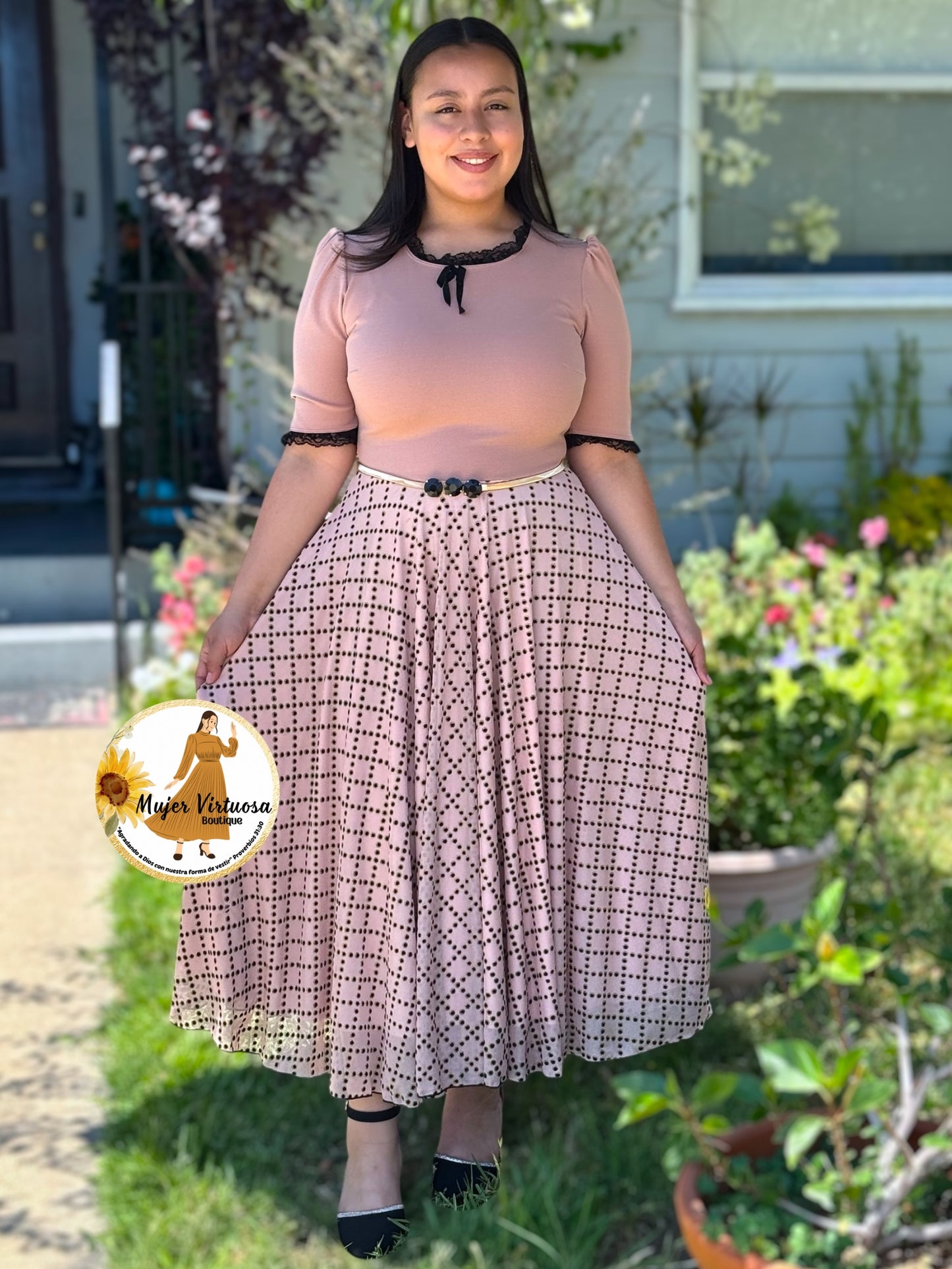 Noelia Nude Pink Dress