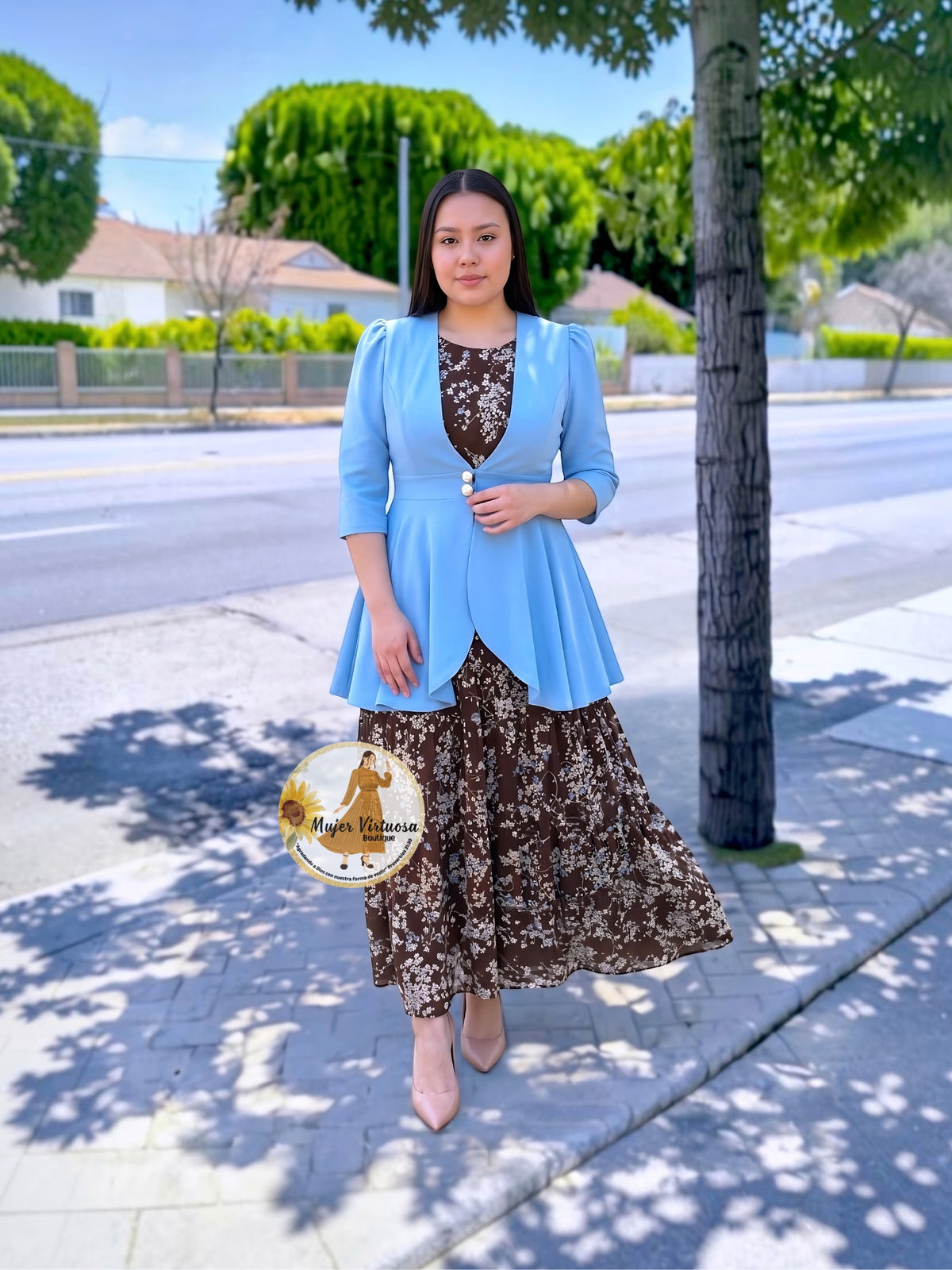 Ruth Brown Floral Dress