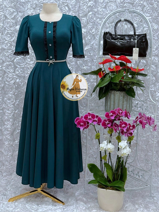 Eleanore Emerald Green Dress