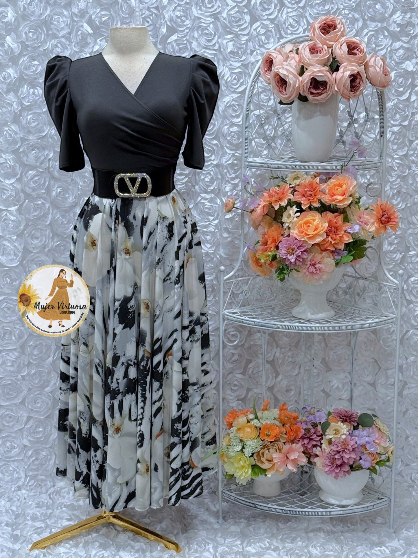 Suri Dark Gray Orchid Dress
