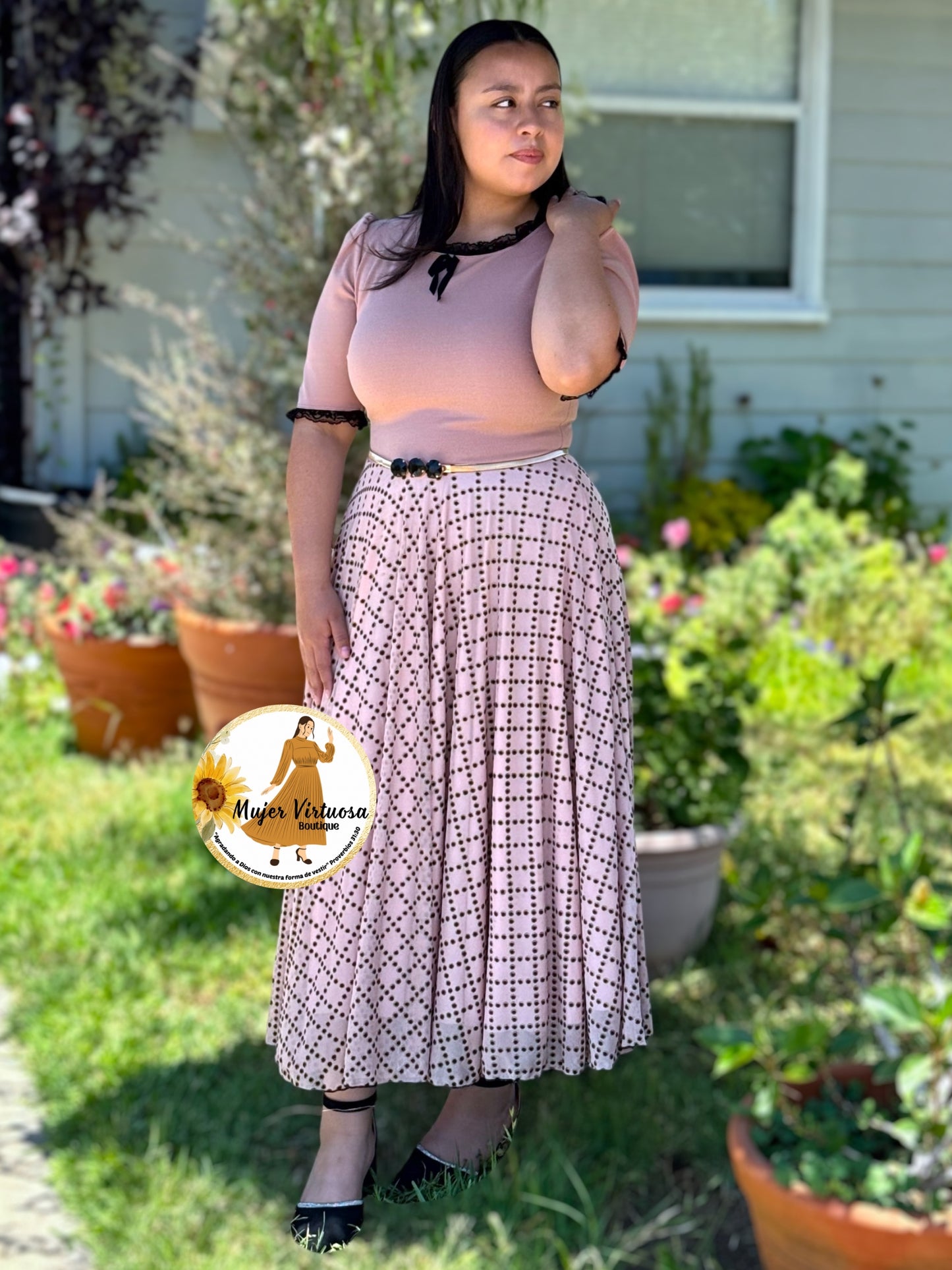 Noelia Nude Pink Dress
