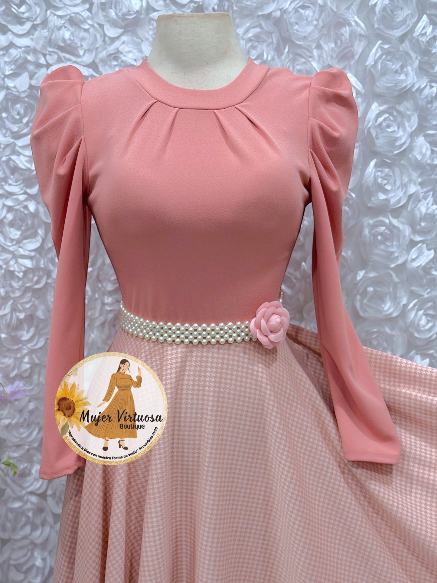 Eloisa Pink Plaid Dress