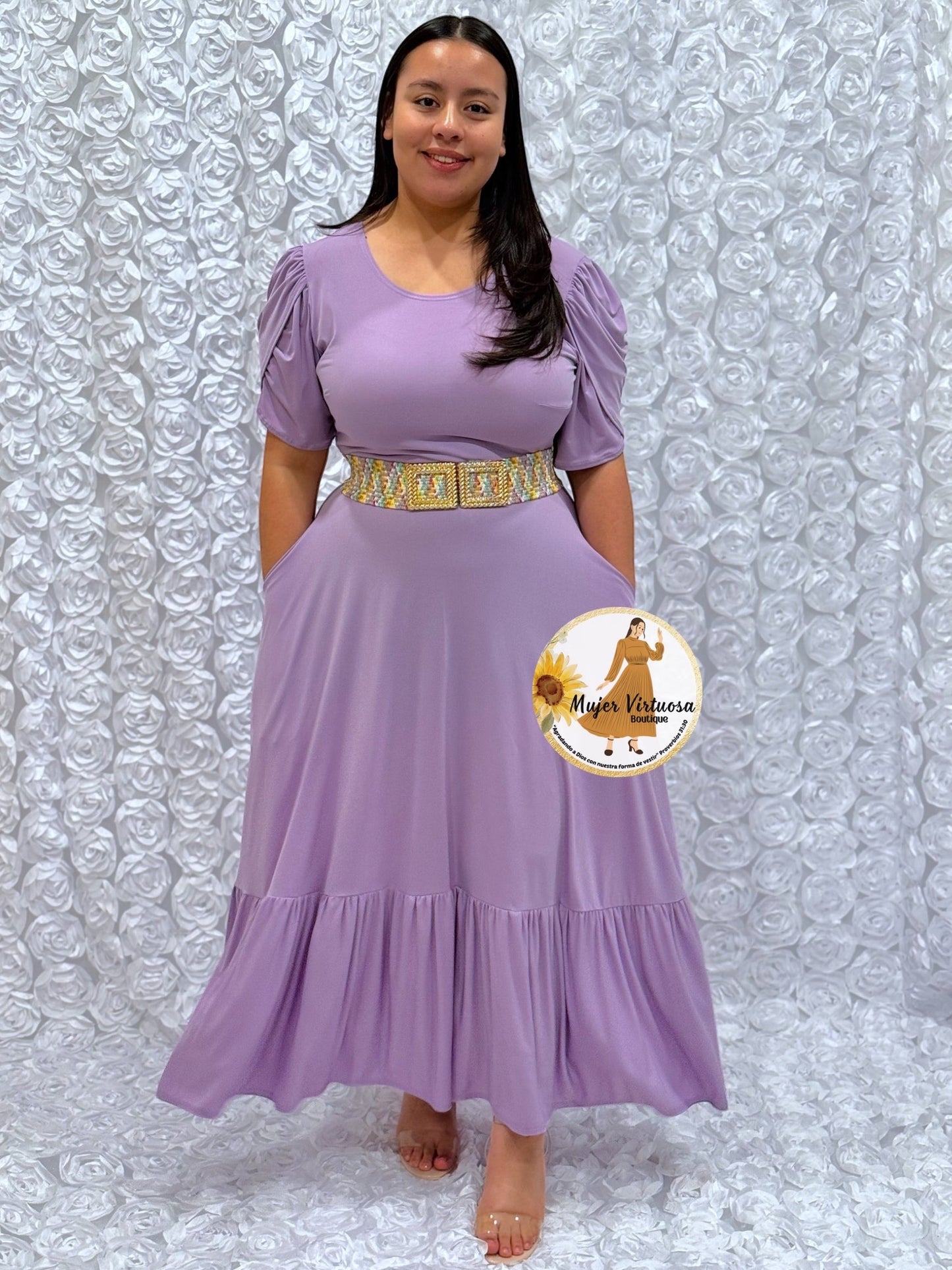 Ruth Solid Colors Maxi Dress