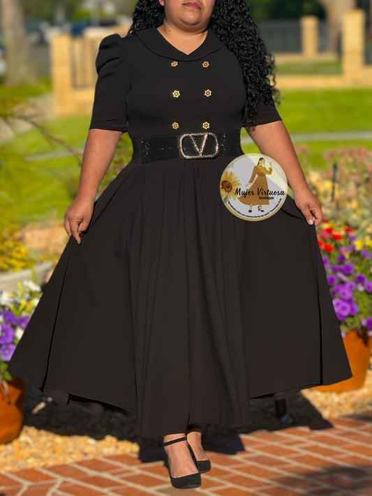 Dorothy Black Vintage Dress