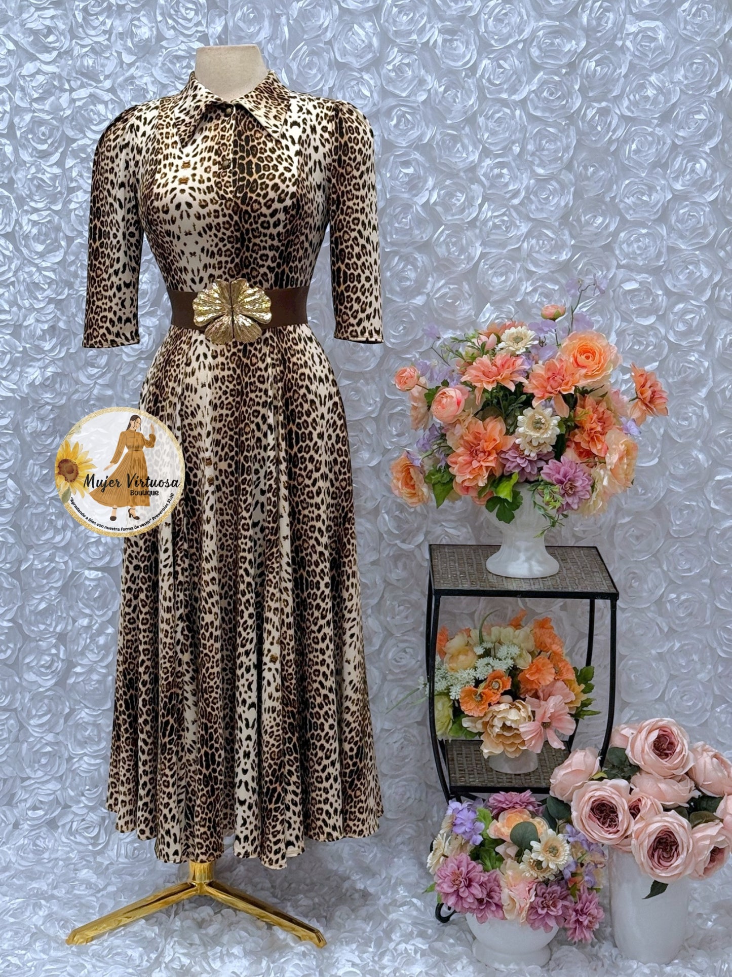 Minerva Animal Print Dress