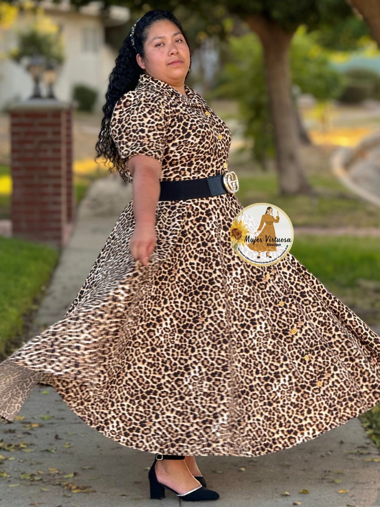 Jimena Animal Print Dress