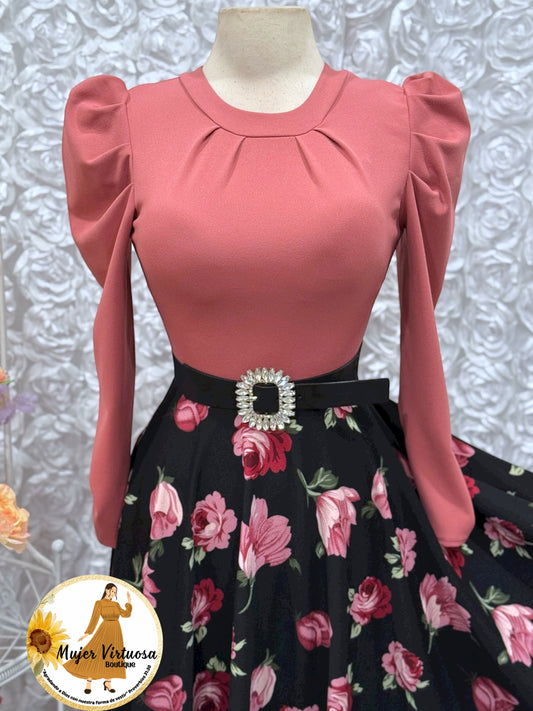 Black Velvet Elastic Belt