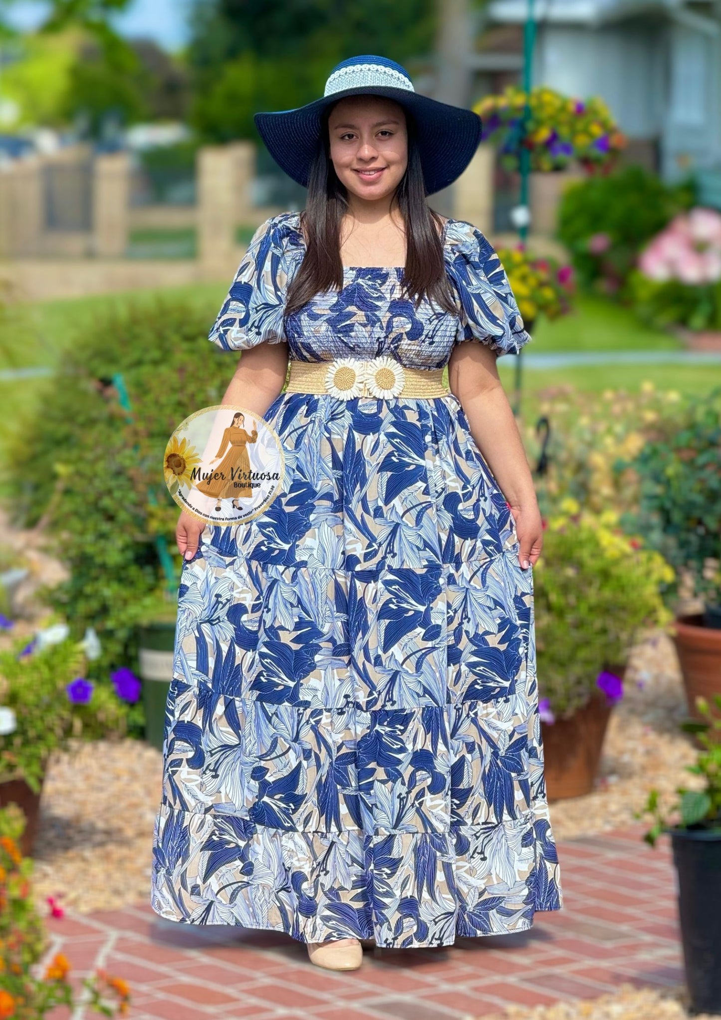 Navy Maxi Summer Dress