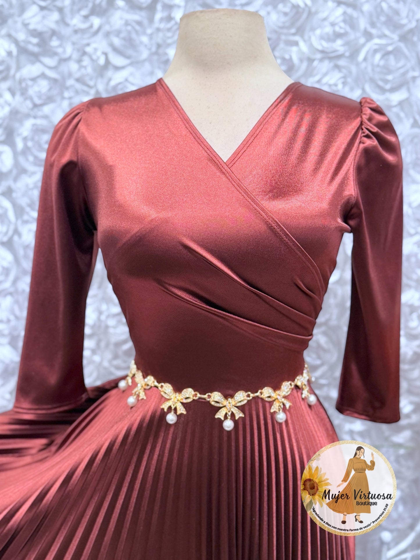 Bows & Pearls Chain Belt