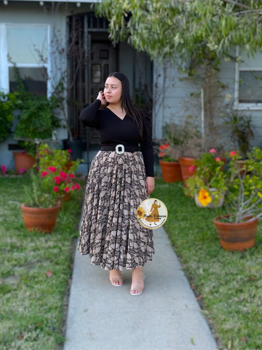 Larissa Black & Mocha Mesh Dress