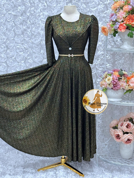 Astrid Black & Gold Blazer Dress