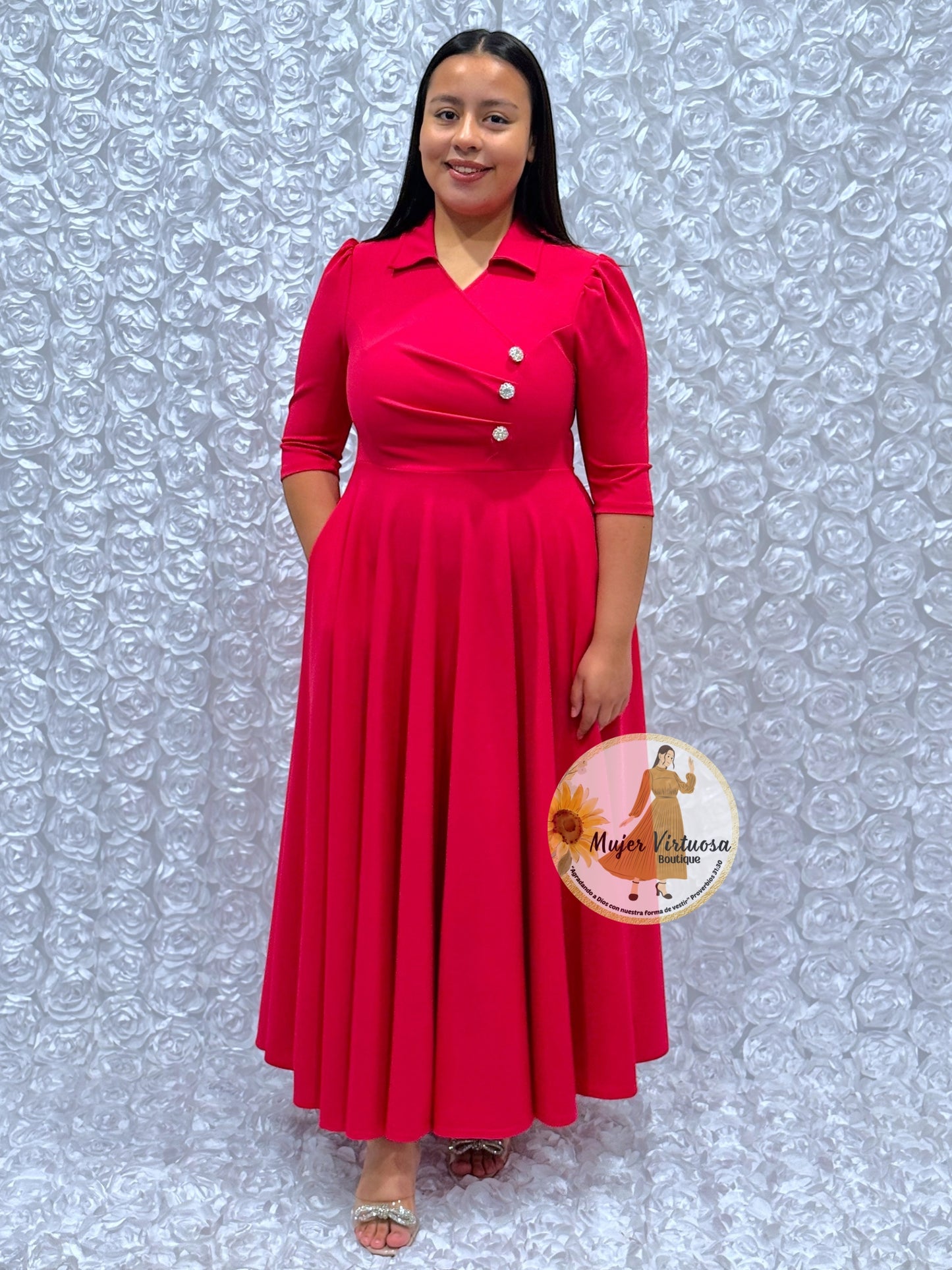 Priscila Fucsia Dress