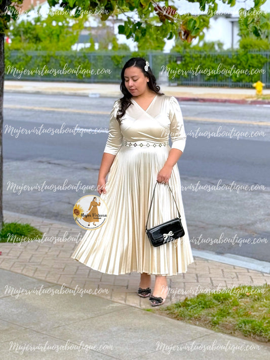 Celine Perla Satin Dress